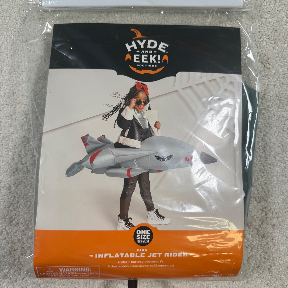 Hyde And EEK Boutique Inflatable Jet Rider Costume One Size Kids Gray